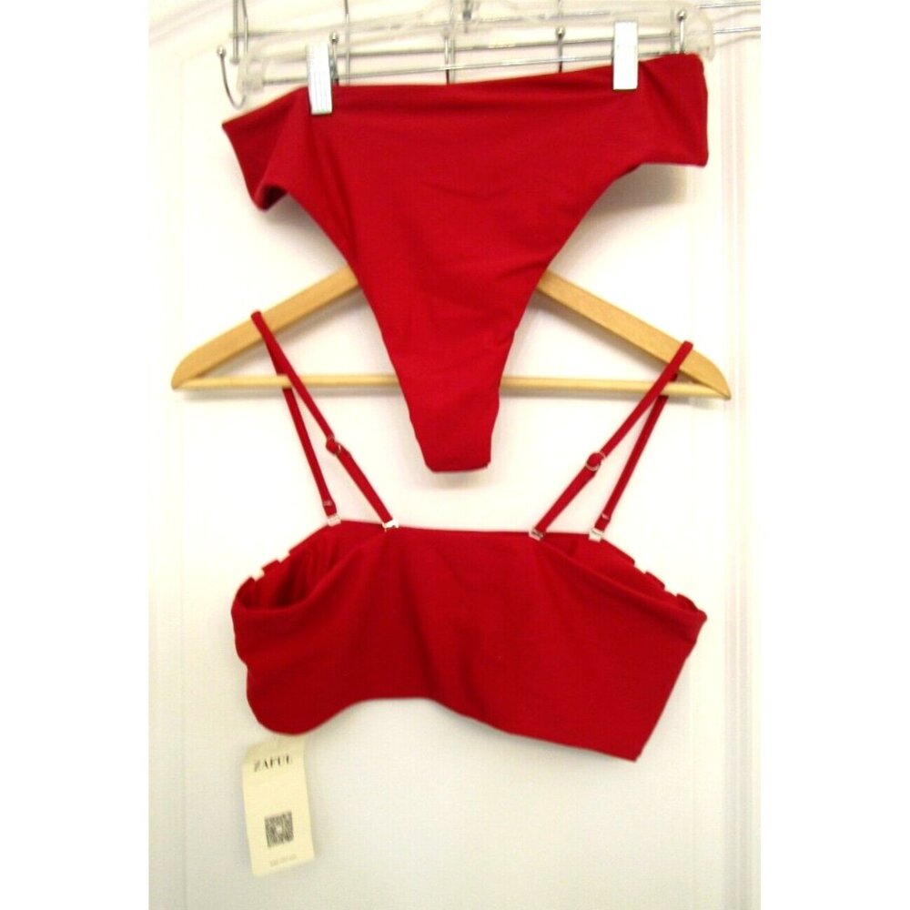 ZAFUL Swim Red Bikini Two Piece Set - Size US 8/Large - Women Swimwear/Suit NWT - Picture 14 of 16